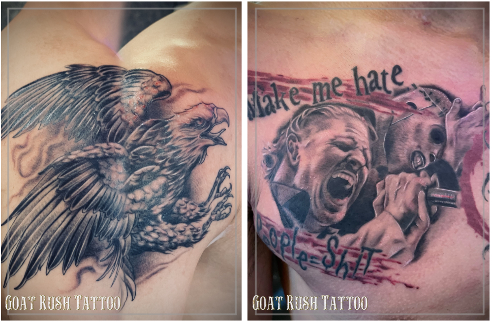 イーグルのタトゥー Corey Taylorのタトゥー イーグルのタトゥー Corey Taylorのタトゥー